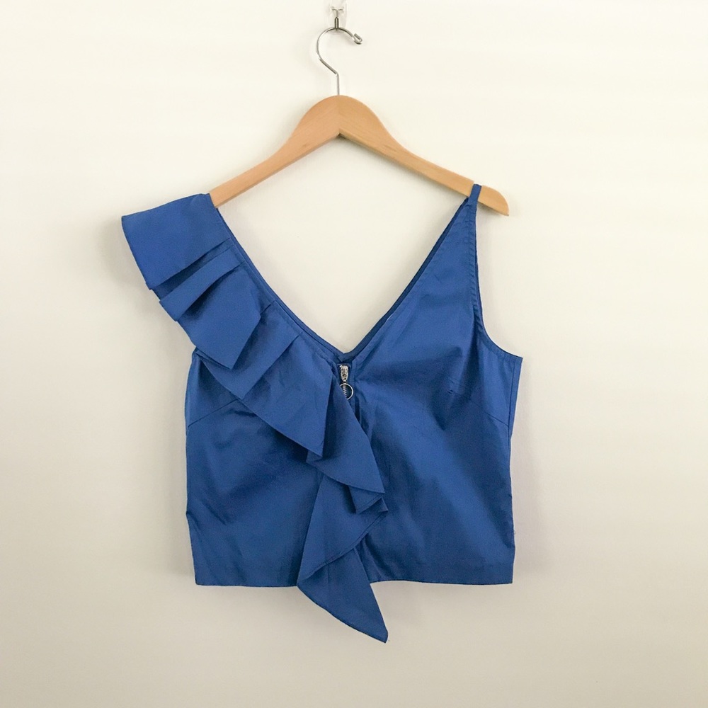 One Shoulder Ruffle Top